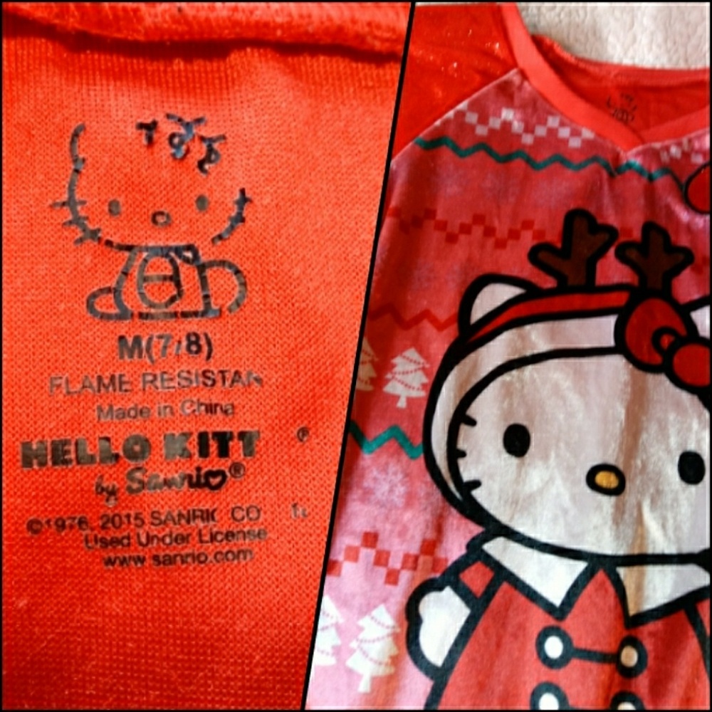 Christmas Dress + Hello Kitty Nightdress Bundle - Picture 4 of 10